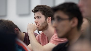 Students attending a lecture - image