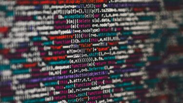Programming language on a screen