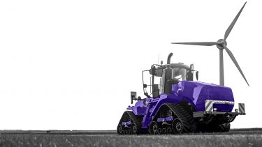 harvester with wind turbine 