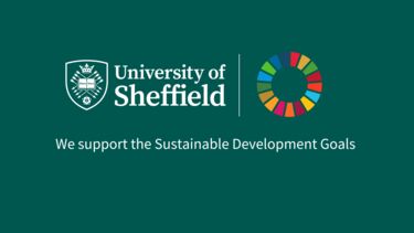 Graphic of Sheffield logo and Sustainable Development Goals 
